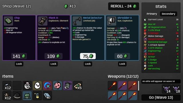 Killing Everything With The POWER OF LIGHT!!! | Brotato: Modded