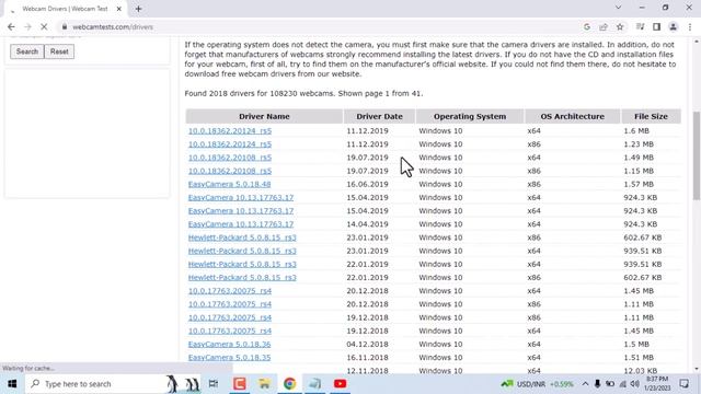Webcam Driver Windows 10 or 11