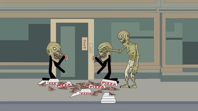 Stickman mentalist. Last Zombie. Zombie looking for work