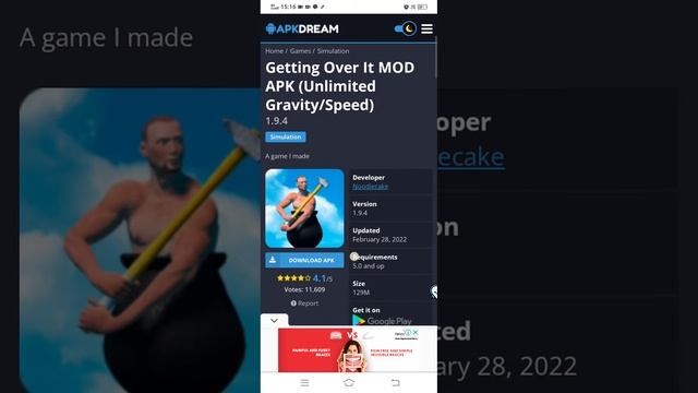getting over it mod menu free apk download