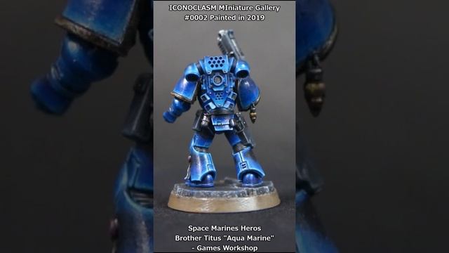 #0002 Space Marines Heros Titus "Aqua Marine"