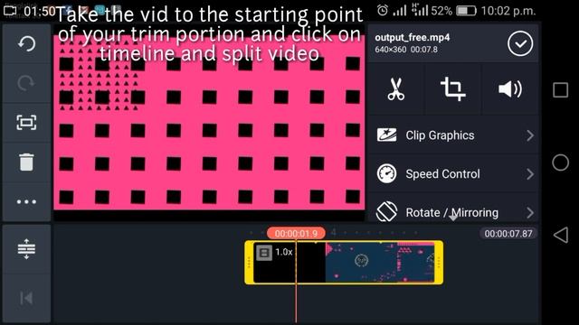 How To Trim Middle of Video | Delete unnecessary parts| On Android and IOS | Kinemaster | NTNL