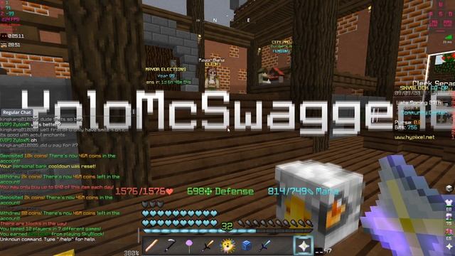 New Community Hub Update & Gem System? (0.9) | Hypixel Skyblock - Minecraft EP. 204