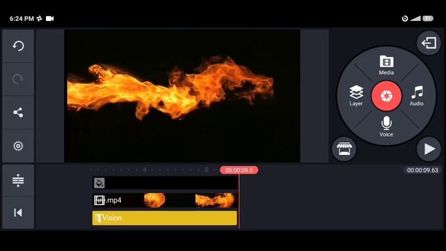 How to create Fire text effect on kinemaster in tamil | Kinemaster tutorial | Fire text intro video