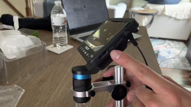 Review Of TOMOV Wireless Digital Microscope 5'' LCD Screen,1200X IPhone Electronic Microscope