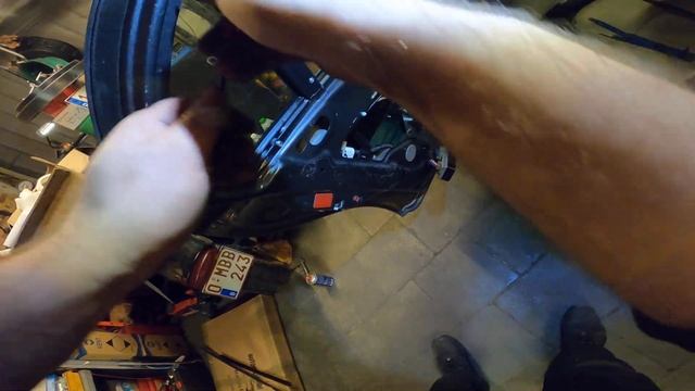 Saab 9-3 2012 rear right passenger window removal and installation part 11