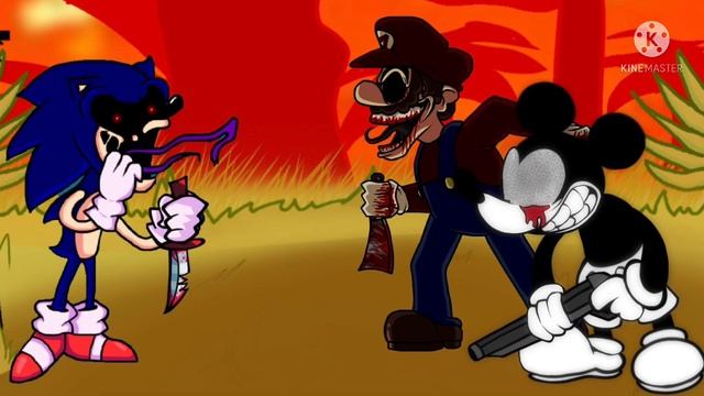 Too Slow Ft. Sonic Exe, Mario Exe, Relapsed Mouse