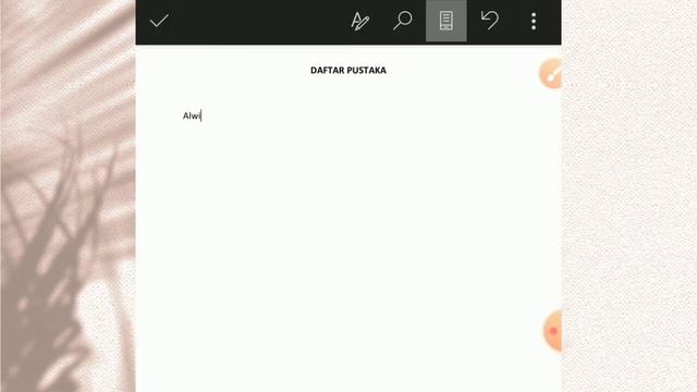 Cara membuat daftar pustaka di word hp || Office Android