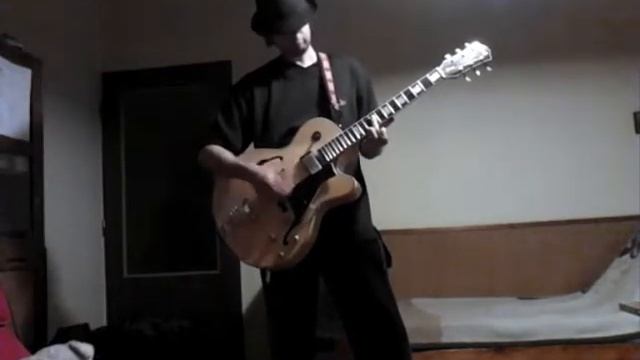 Blues jam track in E major