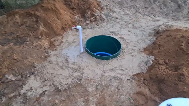 Обустройство  скважины на кессоне.