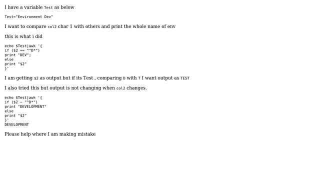Unix & Linux: awk if loop not able to print (2 Solutions!!)