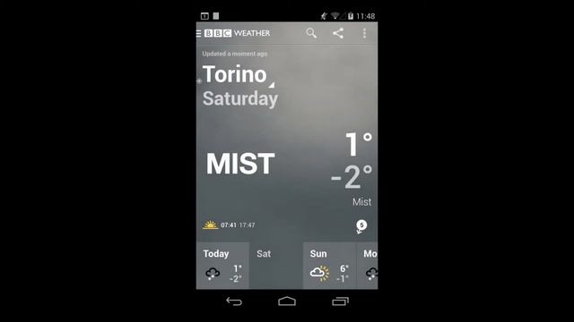 BBC Weather for Android unboxing
