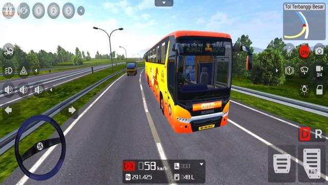MSRTC Ashwamedh Bus Driving in Bus Simulator Indonesia - #79 Android Gameplay | Scania Bus Games