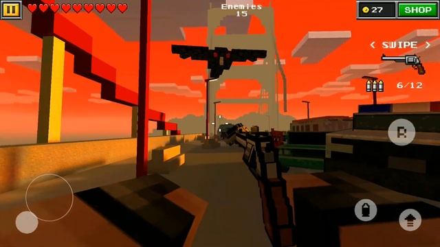 Pixel Gun 3D - OLD Gameplay Walkthrough Part 5 - Bridge Mission (Android Games)