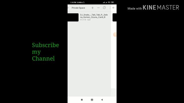 How to reset vidmate's private space
