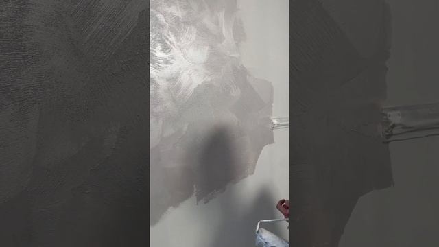 Декоративная штукатурка. Венецианка. Авторский метод по нанесению песка "Песчаные дюны" #shorts