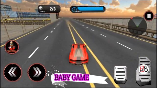 Red Car Robot Game - Android Game Play To Kids Game
