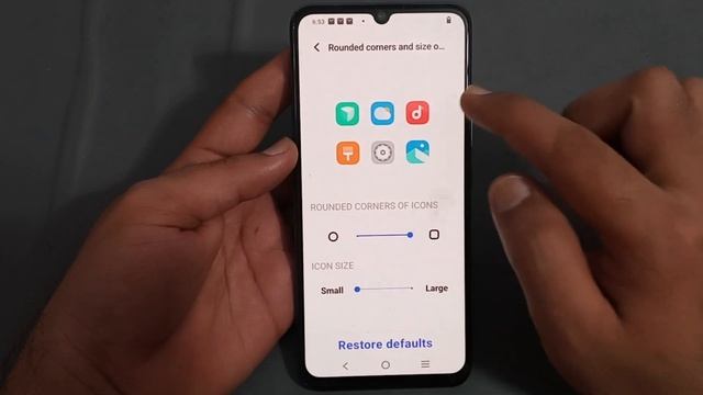 how to change app icon size in Vivo y21t, Vivo y21t mein app icon size change Karen