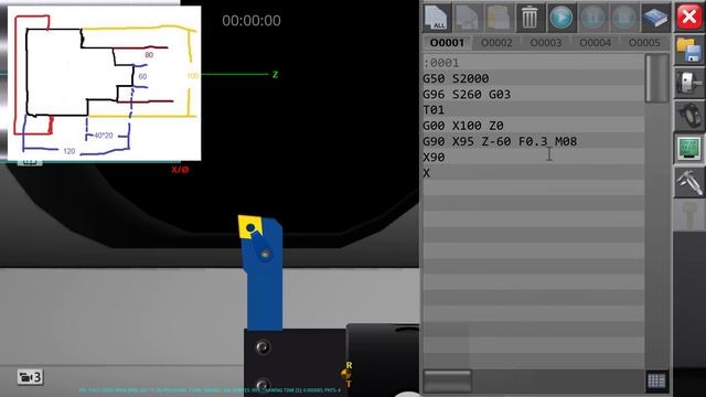 cnc simulator G90