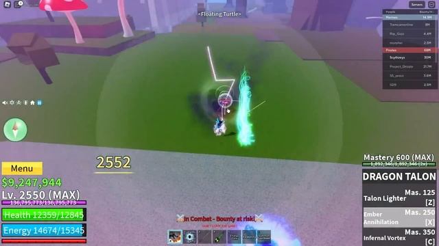 Using The GRAVITY CANE + PORTAL Infinite Combo In Blox Fruits...
