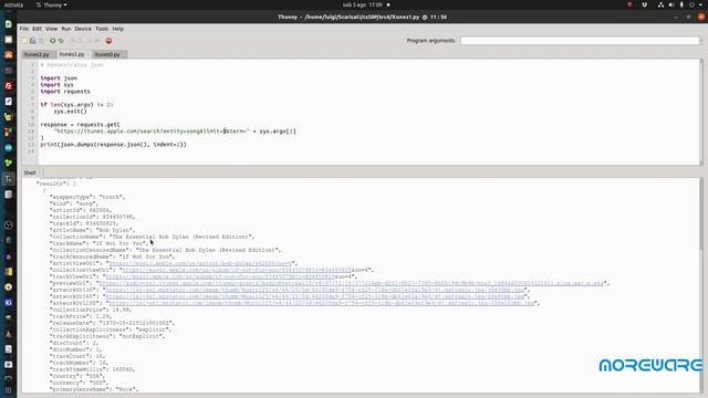 Pillole di Python #054 - Interrogare le API di iTunes