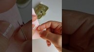 Как шить из фетра ШОВ ЧЕРЕЗ КРАЙ Whip stitch #shortvideo #фетр #diy #handmade #youtubeshorts