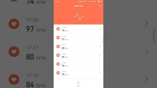 Mi Fit App Stats And Settings