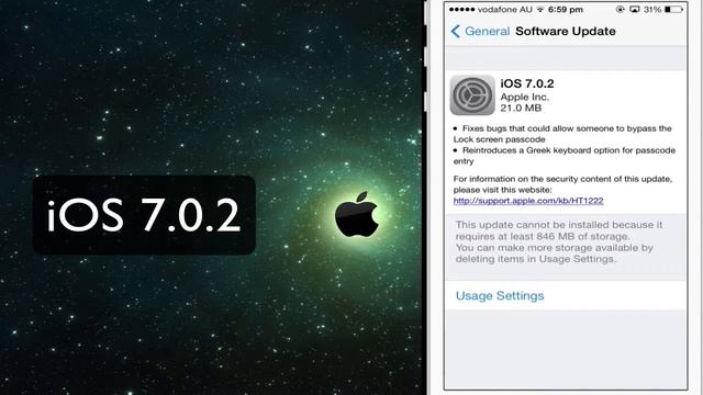 iOS 7.0.2 - UPDATE