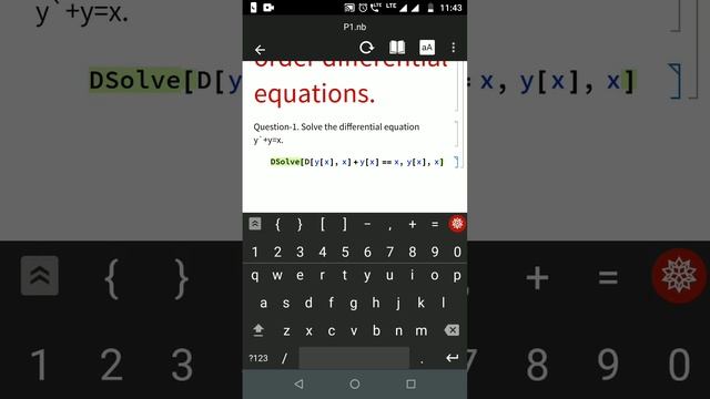 How to perform practical in Wolfram Cloud App in Mobile?