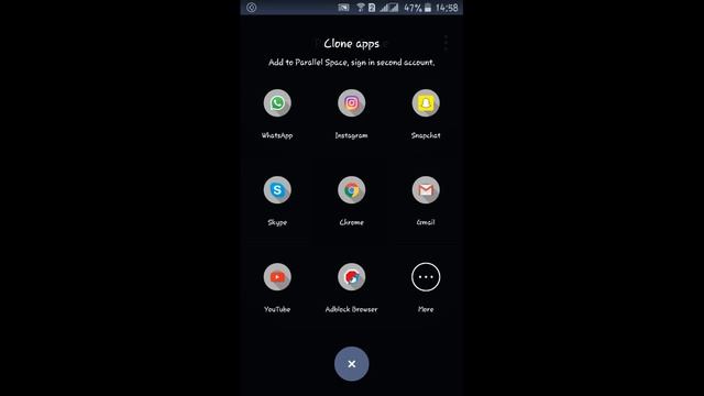 Install parallel space multi accounts app | run two coc/Whatsapp/Snapchat accounts