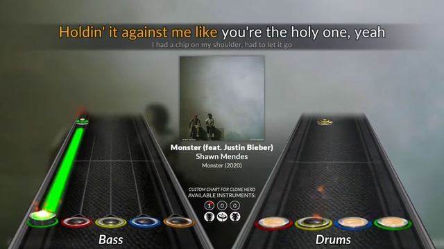 Shawn Mendes - Monster (feat. Justin Bieber) (Clone Hero Chart)