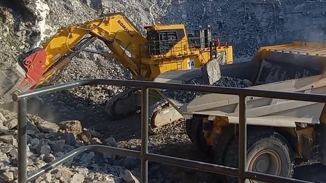 ПОГРУЗКА РУДЫ KOMATSU PC-3000&BELAZ 7513