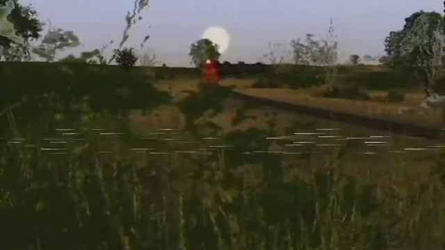 trainz Android: U5B 2030-6B levando alguns vagões tanques vazios.