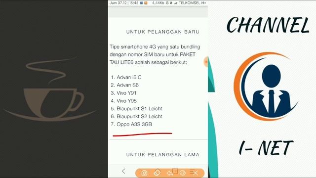 PAKET MURAH TELKOMSEL RP10!! KHUSUS TYPE ANDROID?