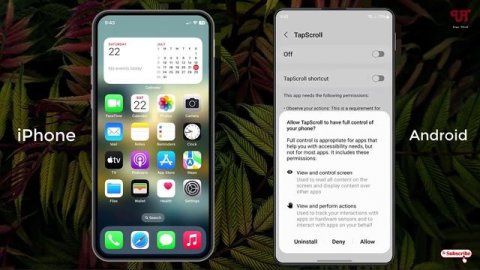 How to get iPhone like "Status Bar Tap Scroll" in any Android Smartphones ?