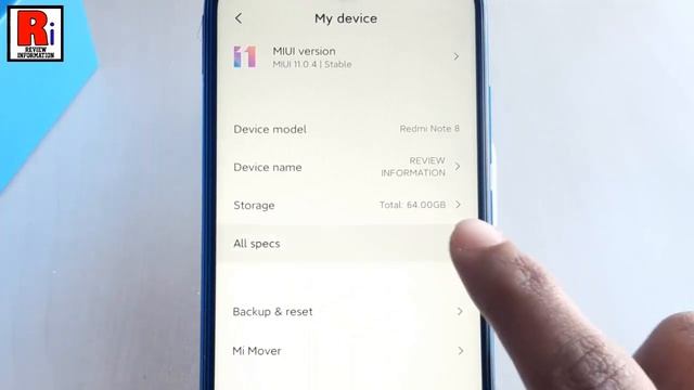 How To Check Android Version On Xiaomi Redmi Note 8