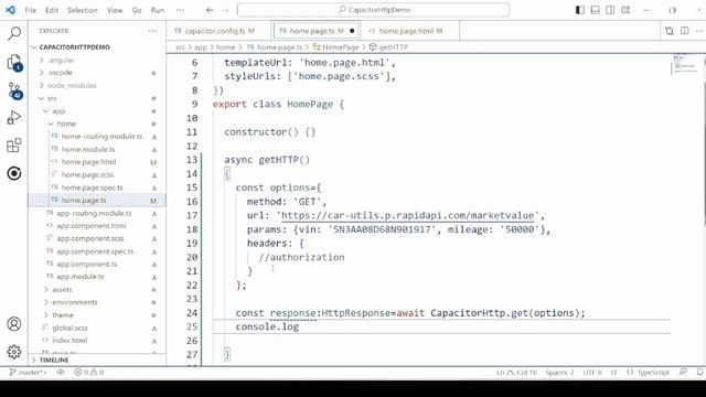 Ionic 6 Angular : The Capacitor Http API