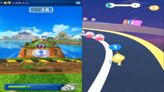 Sonic Dash vs Banana Cat Runner - Boscage Maze Sonic from Sonic Prime vs All Bosses Zazz Eggman