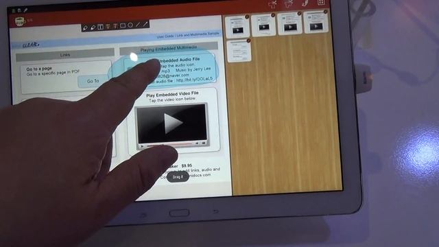 The first mobile PDF clipping tool, Cup, showcased at 2014 CES, Samsung's New 12" Galaxy Note Table