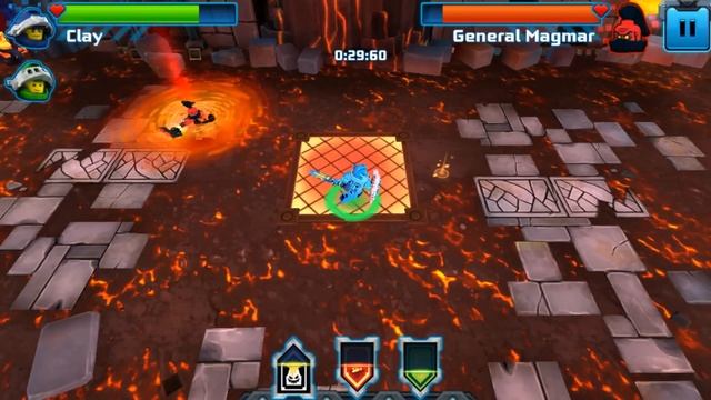 Lego Nexo Knights Gameplay Part 66 - Lavalands Bosses Fight [Level 5-8]