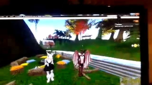 second life video set as wallpaper with furry :)