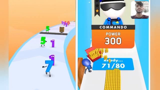 Number Leveling (vs) Bullet Army Run - New Update (Freeplay, Math Game) Mobile Game