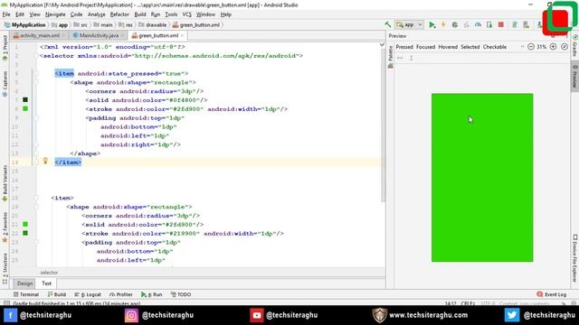 How to Create a Custom Style Button with Different States in Android - Complete Guide