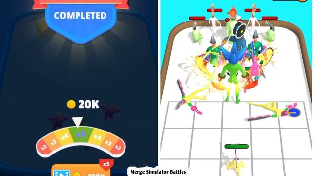 Merge Monster Rainbow + Chainsaw Head Run - Merge Simulator Battles