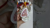 Свеча из фетра на игрушечный торт #feltfood