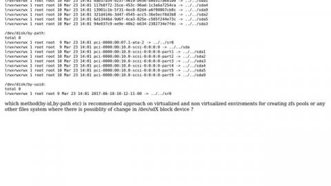 Why does /dev/disk/by-id directory have cdrom device only and which one of /dev/disk/by-X is...