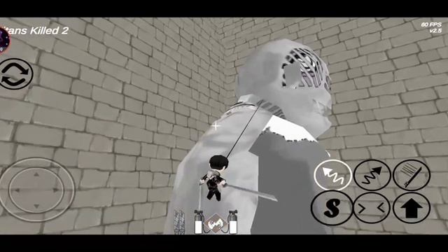 AoTTg Mobile v2.5 mod weird collosal titan (lol)