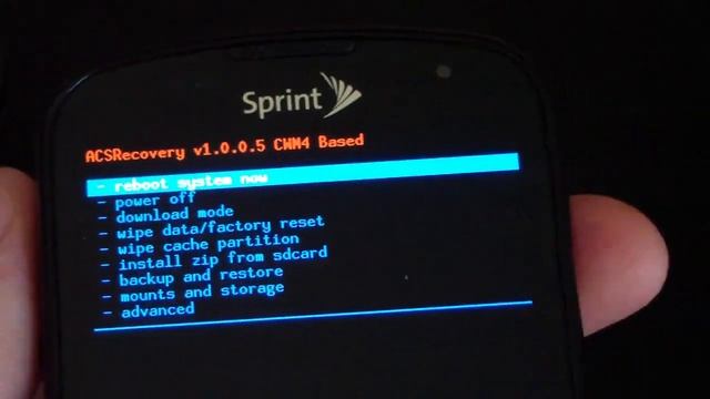 How to install the EI22 ACS ICS Rom on the Samsung Epic 4G