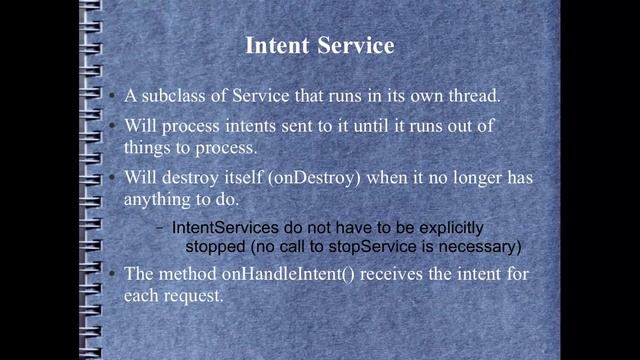 Android Development Course - Chapter 14 - Services   Discussion