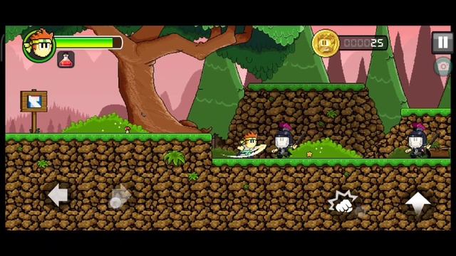 Dan the man: Action platform (game play) Android, iOS